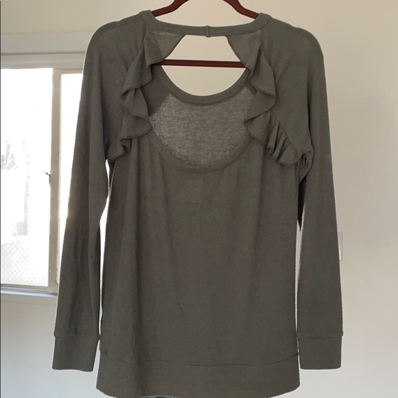 Chaser Ruffle Cutout Back Top - Picture 5 of 5